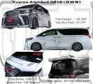 Toyota Alphard 2018 Front Bumper, Front Bonnet, Side Door Panel, Rear Spoiler (RWN Style) 