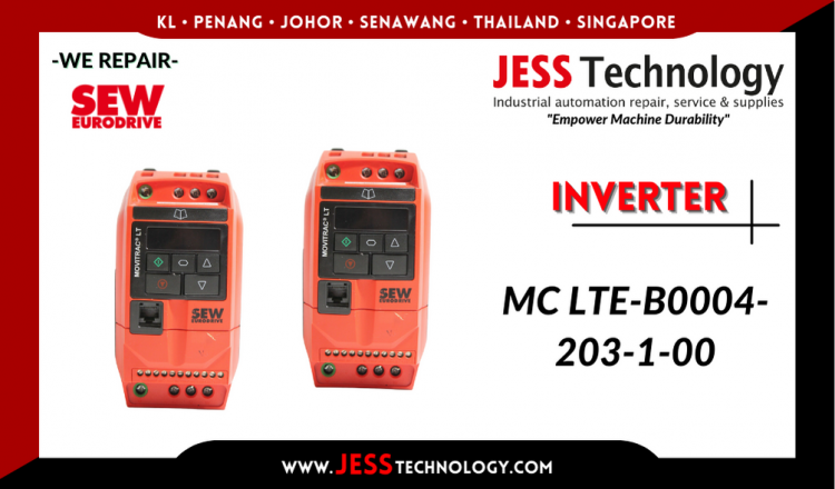 Repair SEW-EURODRIVE INVERTER MC LTE-B0004-203-1-00 Malaysia, Singapore, Indonesia, Thailand