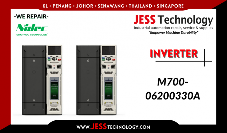 Repair NIDEC INVERTER M700-06200330A Malaysia, Singapore, Indonesia, Thailand