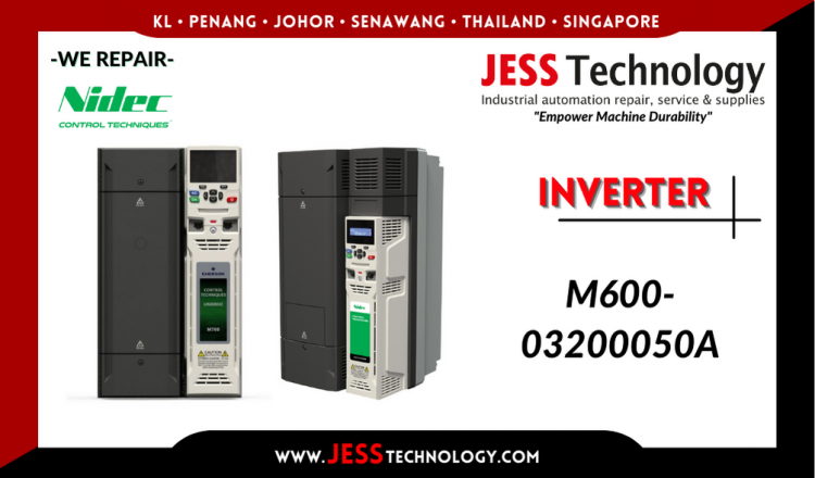 Repair NIDEC INVERTER M600-03200050A Malaysia, Singapore, Indonesia, Thailand