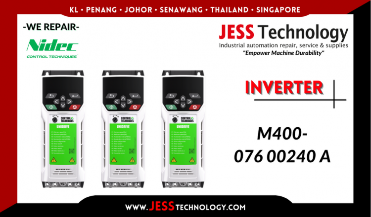 Repair NIDEC INVERTER M400-076 00240 A Malaysia, Singapore, Indonesia, Thailand