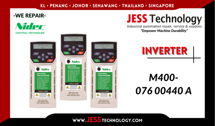 Repair NIDEC INVERTER M400-076 00440 A Malaysia, Singapore, Indonesia, Thailand
