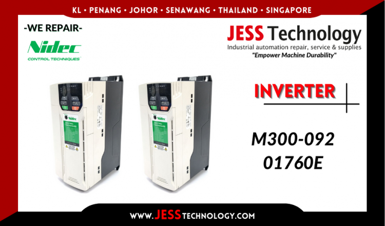 Repair NIDEC INVERTER M300-092 01760E Malaysia, Singapore, Indonesia, Thailand