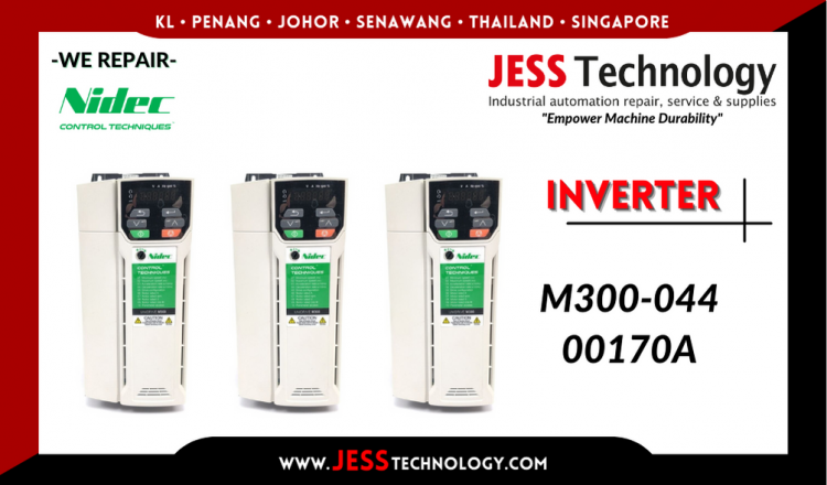 Repair NIDEC INVERTER M300-044 00170A Malaysia, Singapore, Indonesia, Thailand