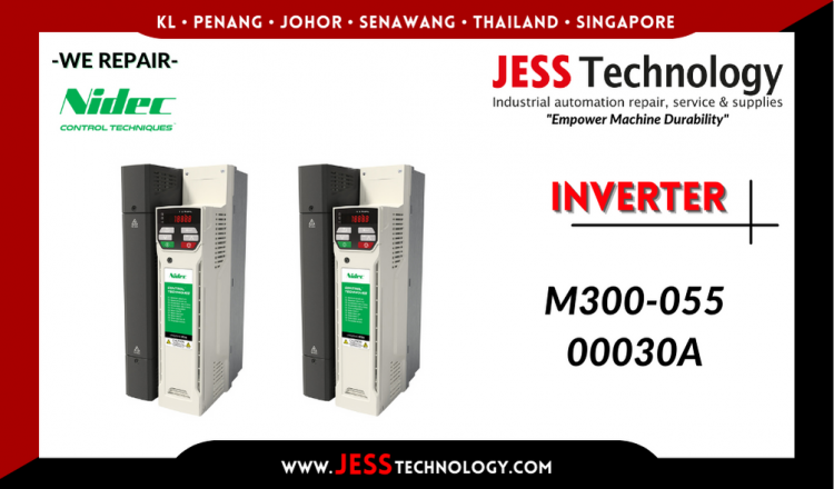 Repair NIDEC INVERTER M300-055 00030A Malaysia, Singapore, Indonesia, Thailand