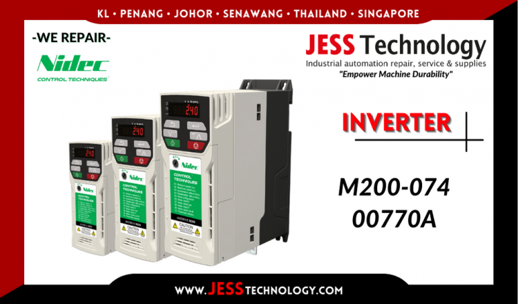 Repair NIDEC INVERTER M200-074 00770A Malaysia, Singapore, Indonesia, Thailand