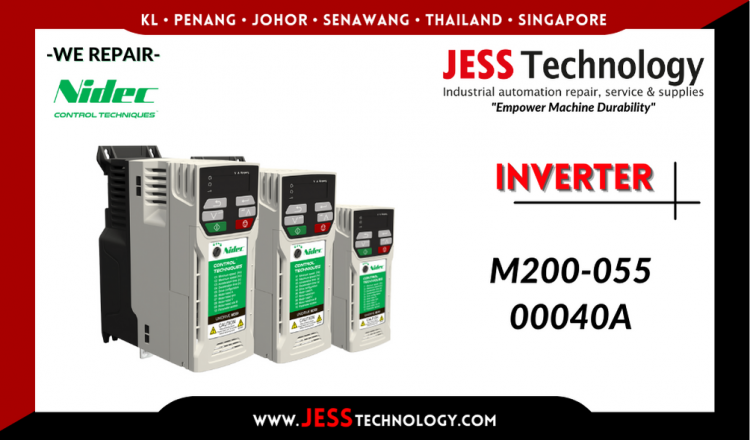 Repair NIDEC INVERTER M200-055 00040A Malaysia, Singapore, Indonesia, Thailand