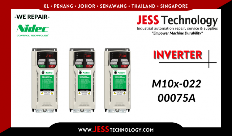 Repair NIDEC INVERTER M10x-022 00075A Malaysia, Singapore, Indonesia, Thailand