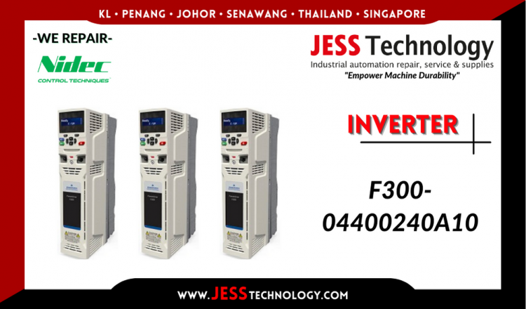 Repair NIDEC INVERTER F300-04400240A10 Malaysia, Singapore, Indonesia, Thailand