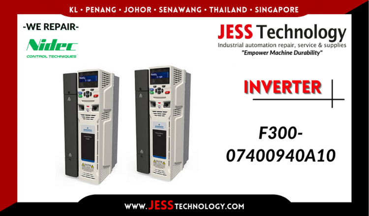 Repair NIDEC INVERTER F300-07400940A10 Malaysia, Singapore, Indonesia, Thailand
