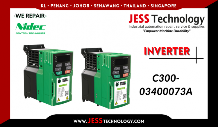 Repair NIDEC INVERTER C300-03400073A Malaysia, Singapore, Indonesia, Thailand
