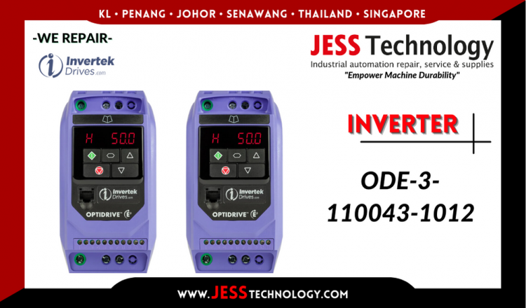 Repair INVERTEK INVERTER ODE-3-110043-1012 Malaysia, Singapore, Indonesia, Thailand