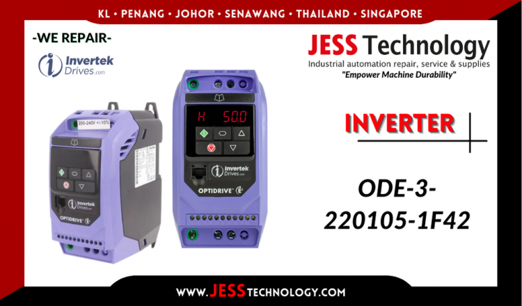 Repair INVERTEK INVERTER ODE-3-220105-1F42 Malaysia, Singapore, Indonesia, Thailand