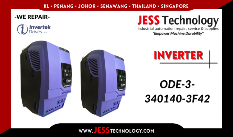 Repair INVERTEK INVERTER ODE-3-340140-3F42 Malaysia, Singapore, Indonesia, Thailand