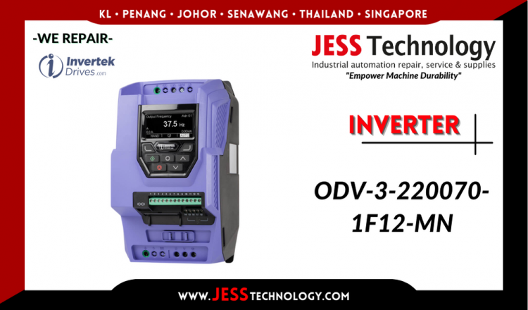 Repair INVERTEK INVERTER ODV-3-220070-1F12-MN Malaysia, Singapore, Indonesia, Thailand
