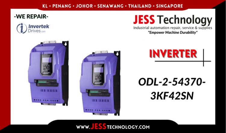 Repair INVERTEK INVERTER ODL-2-54370-3KF42SN Malaysia, Singapore, Indonesia, Thailand