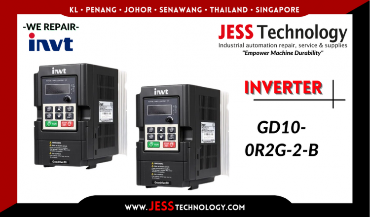 Repair INVT INVERTER GD10-0R2G-2-B Malaysia, Singapore, Indonesia, Thailand