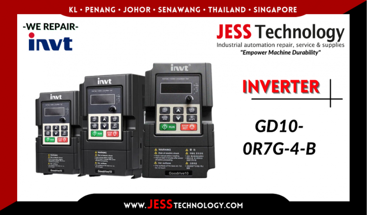 Repair INVT INVERTER GD10-0R7G-4-B Malaysia, Singapore, Indonesia, Thailand