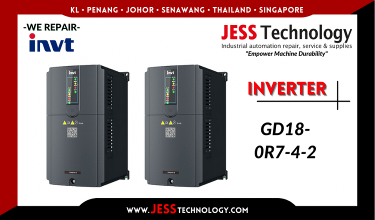 Repair INVT INVERTER GD18-0R7-4-2 Malaysia, Singapore, Indonesia, Thailand