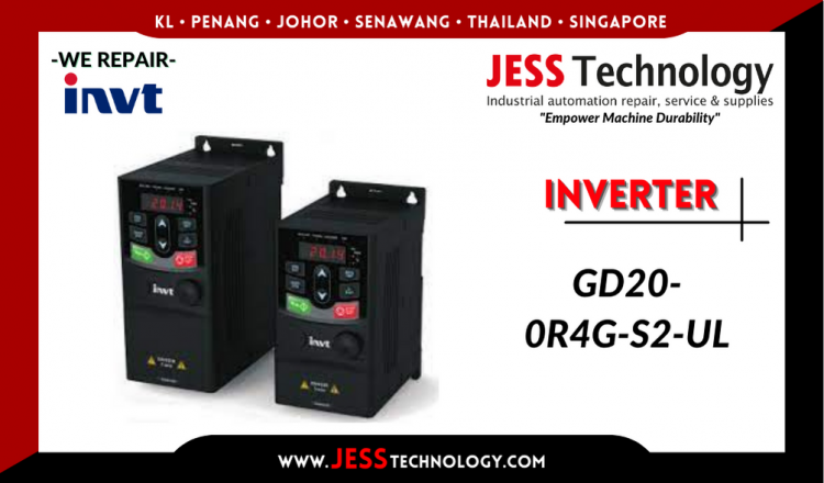 Repair INVT INVERTER GD20-0R4G-S2-UL Malaysia, Singapore, Indonesia, Thailand