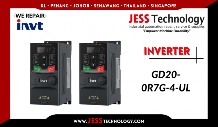 Repair INVT INVERTER GD20-0R7G-4-UL Malaysia, Singapore, Indonesia, Thailand