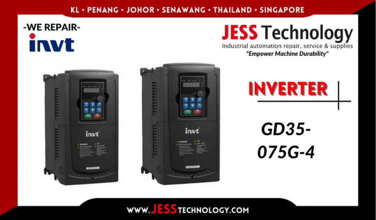 Repair INVT INVERTER GD35-075G-4 Malaysia, Singapore, Indonesia, Thailand