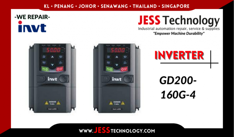 Repair INVT INVERTER GD200-160G-4 Malaysia, Singapore, Indonesia, Thailand