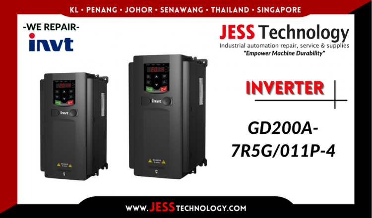 Repair INVT INVERTER GD200A-7R5G/011P-4 Malaysia, Singapore, Indonesia, Thailand