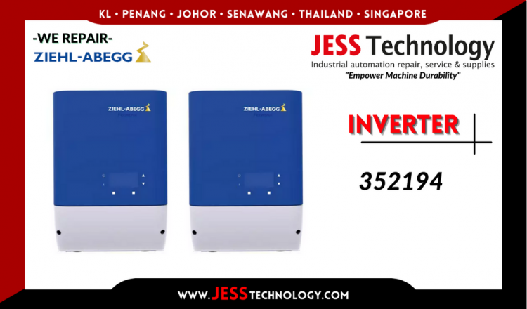 Repair ZIEHL-ABEGG INVERTER 352194 Malaysia, Singapore, Indonesia, Thailand