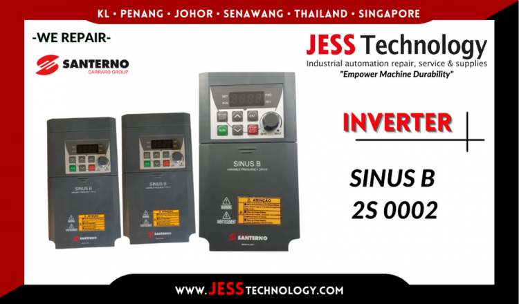 Repair SANTERNO INVERTER SINUS B 2S 0002 Malaysia, Singapore, Indonesia, Thailand