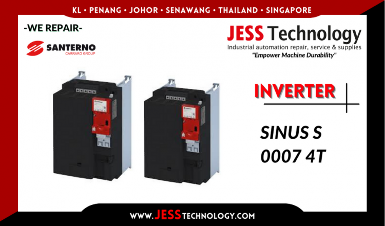 Repair SANTERNO INVERTER SINUS S 0007 4T Malaysia, Singapore, Indonesia, Thailand