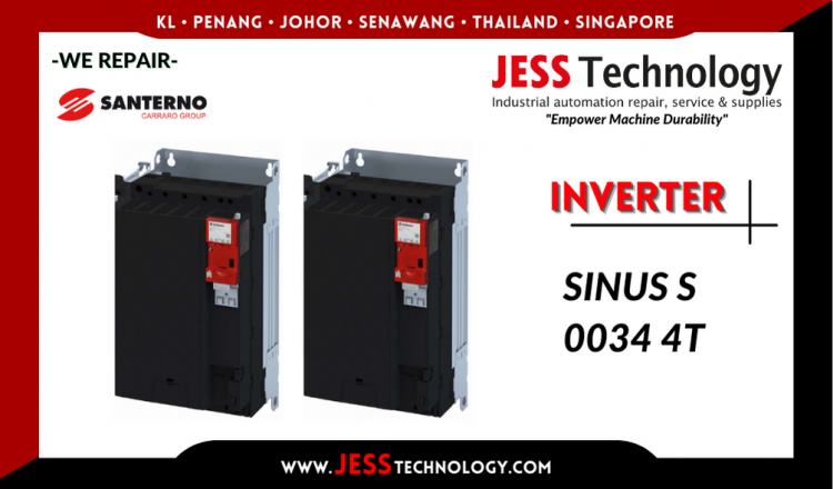 Repair SANTERNO INVERTER SINUS S 0034 4T Malaysia, Singapore, Indonesia, Thailand