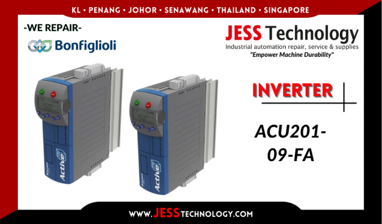 Repair BONFIGLIOLI INVERTER ACU201-09-FA Malaysia, Singapore, Indonesia, Thailand