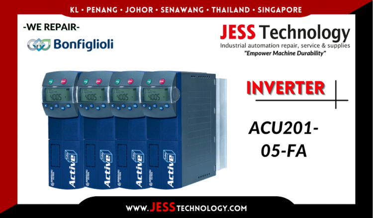 Repair BONFIGLIOLI INVERTER ACU201-05-FA Malaysia, Singapore, Indonesia, Thailand