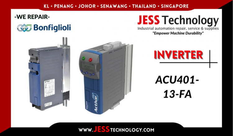 Repair BONFIGLIOLI INVERTER ACU401-13-FA Malaysia, Singapore, Indonesia, Thailand