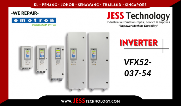 Repair EMOTRON INVERTER VFX52-037-54 Malaysia, Singapore, Indonesia, Thailand
