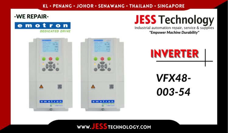 Repair EMOTRON INVERTER VFX48-003-54 Malaysia, Singapore, Indonesia, Thailand
