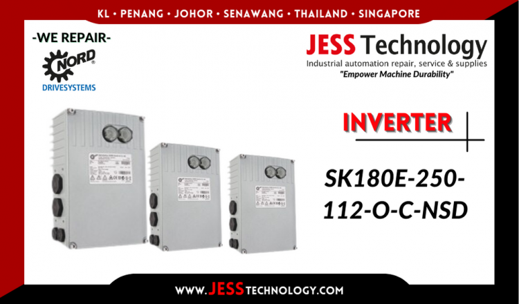 Repair NORD DRIVESYSTEMS INVERTER SK180E-250-112-O-C-NSD Malaysia, Singapore, Indonesia, Thailand