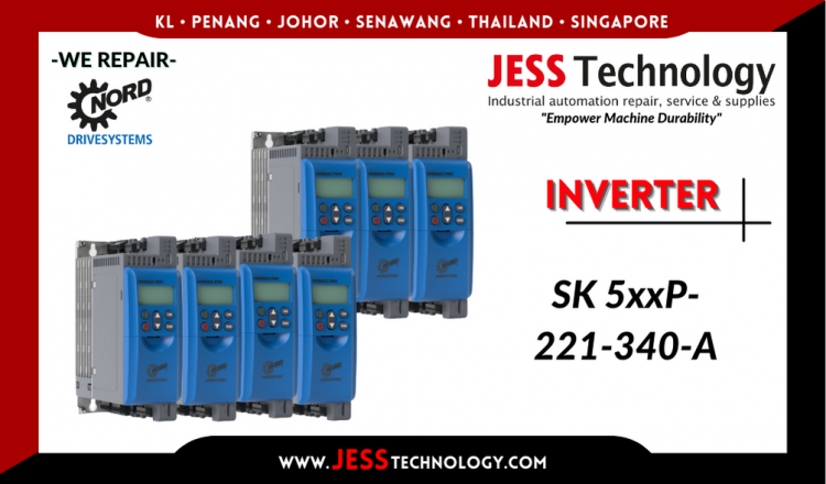 Repair NORD DRIVESYSTEMS INVERTER SK 5xxP-221-340-A Malaysia, Singapore, Indonesia, Thailand