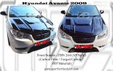 Hyundai Avante Front Bonnet (AP Style) (Carbon Fibre / Forged Carbon / FRP Material)