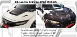 Honda Civic FC 2015 VRS Style Front Bonnet (Carbon Fibre / Forged Carbon) 