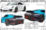 Porsche Carrera 2016 991.1 GT3 Front Bumper, Side Skirt, Rear Bumper
