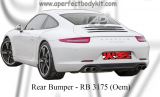 Porsche Carrera 2016 991.1 Oem Rear Bumper 