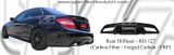 Mercedes C Class W204 AMG Black Style Rear Diffuser (Carbon Fibre / Forged Carbon / FRP) 