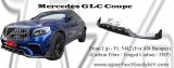 Mercedes GLC Coupe Front Lip (Carbon Fibre / Forged Carbon / FRP)