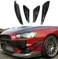 evo x canard varis style carbon fiber fit for add on upgrade new performance look brand new set