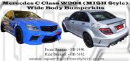 Mercedes C Class W204 MISH Style Wide Body Bumperkits 