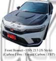 Honda Civic FE 2022 JS Style Front Bonnet (Carbon Fibre / FRP Material)