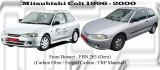 Mitsubishi Colt 1996 - 2000 Front Bonnet (Oem) (Carbon Fibre / Forged Carbon / FRP Material) 