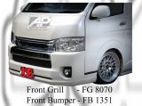 Toyota Hiace High Roof TS Style Front Bumper & Front Grill 